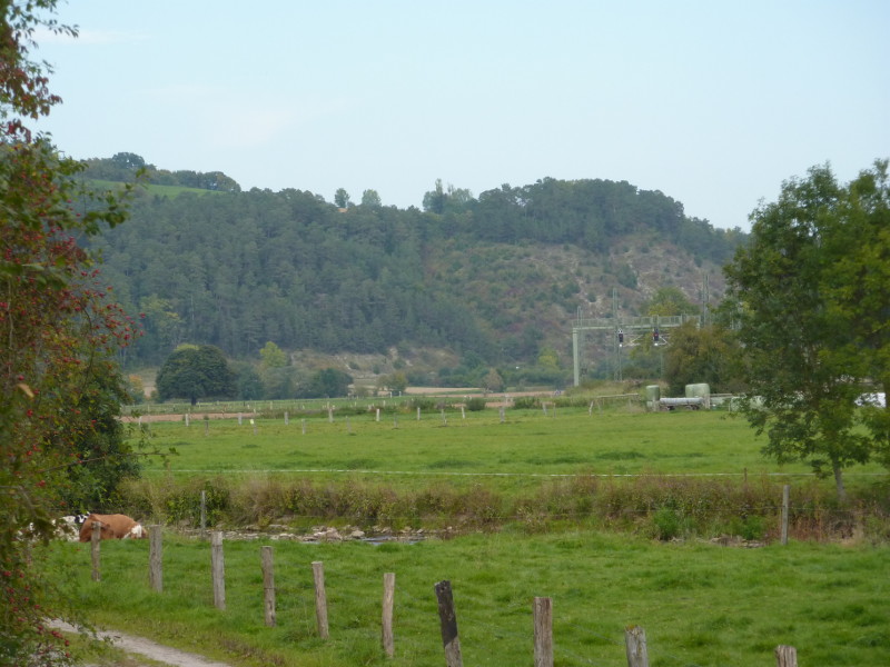 Ortsausgang Lamerden mit Blick Diemel-abwärts