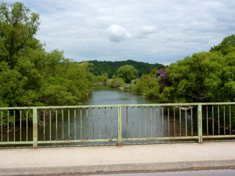 Blick von der Ederbrücke in Felsberg-Altenbrunslar