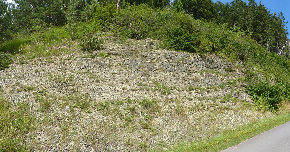 kleine Klippe am Anstieg von Zwergen Richtung Kelze