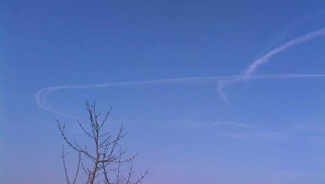 Chemtrails über Walldorf