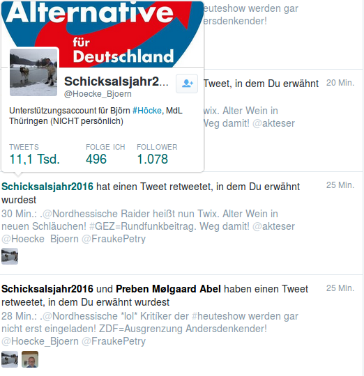 Twitter-Ausschnitt