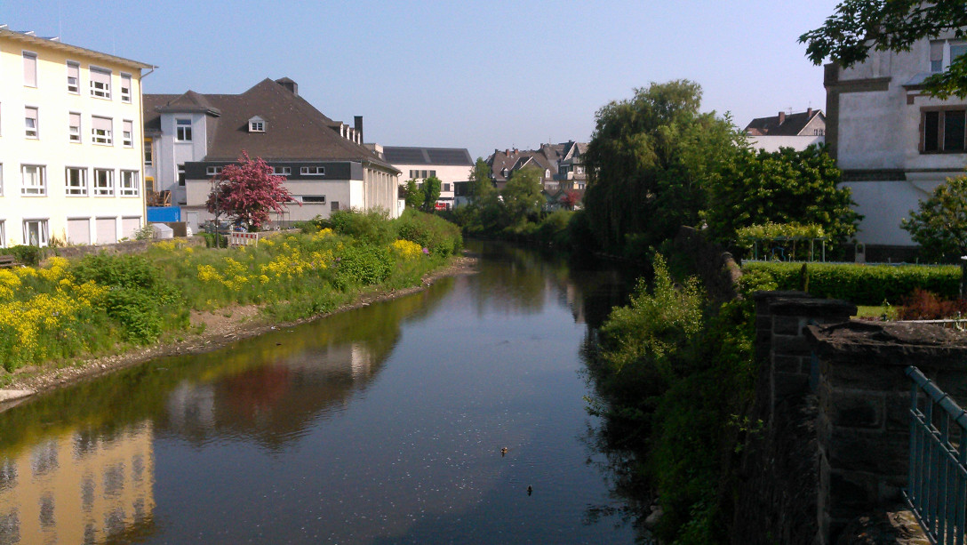 Die Dill in Herborn während des Hessentags 2016