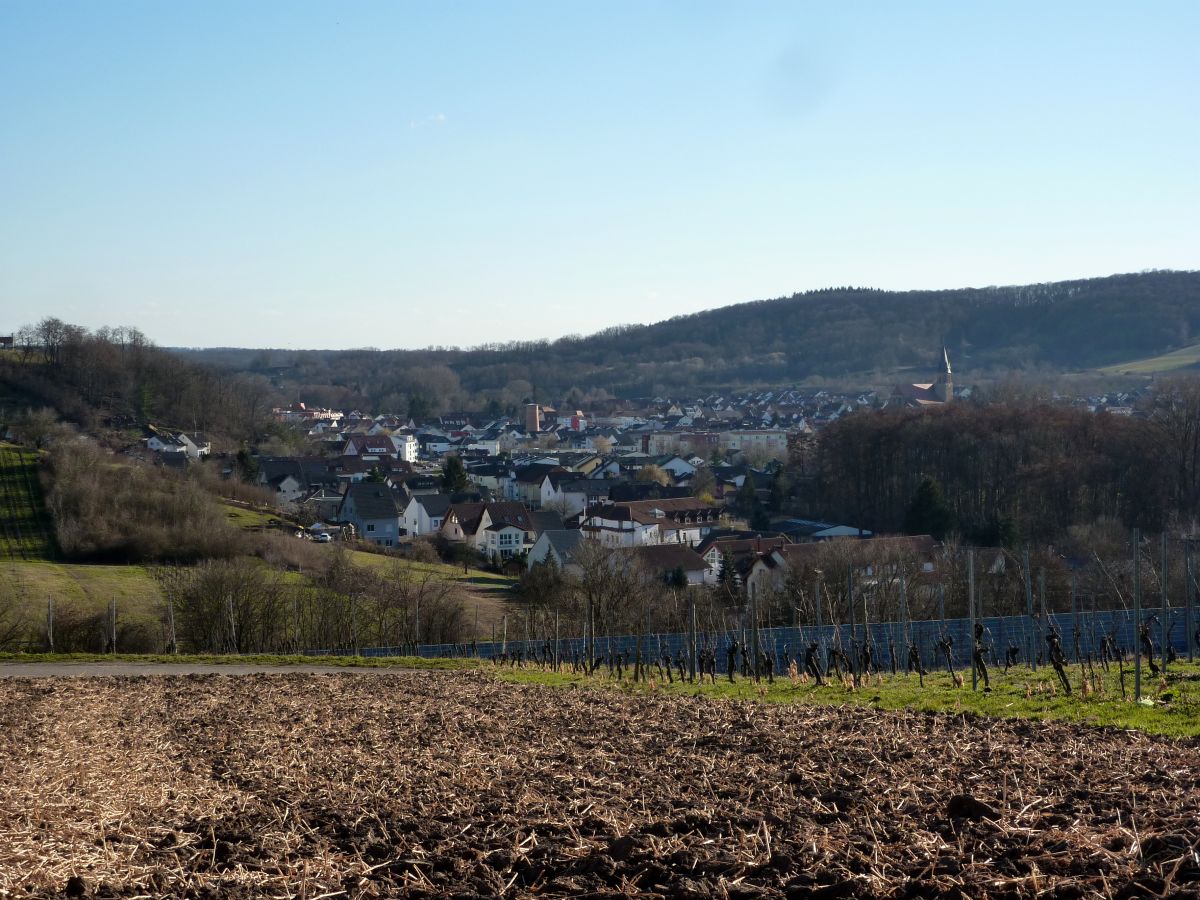 Und so sieht Rauenberg bei Tag aus: Mehrfamilienhäuser und einer der Türme ist auch recht modern.