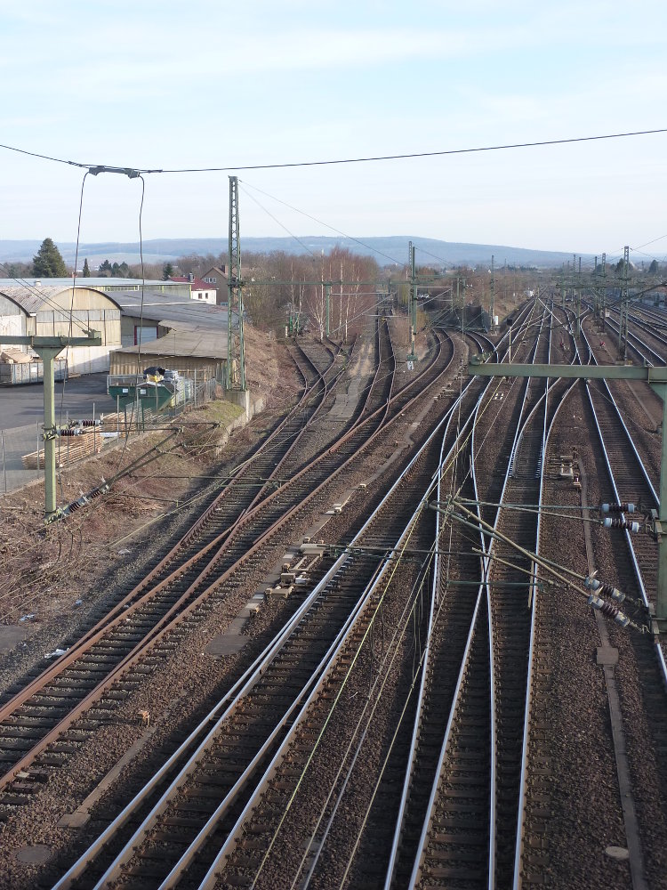 Abzweig der „Waldkappeler Bahn“